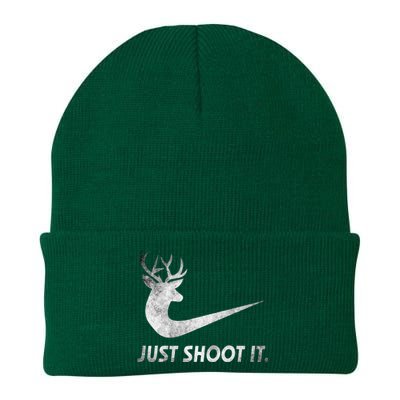 Just Shoot It Funny Deer Hunting Knit Cap Winter Beanie