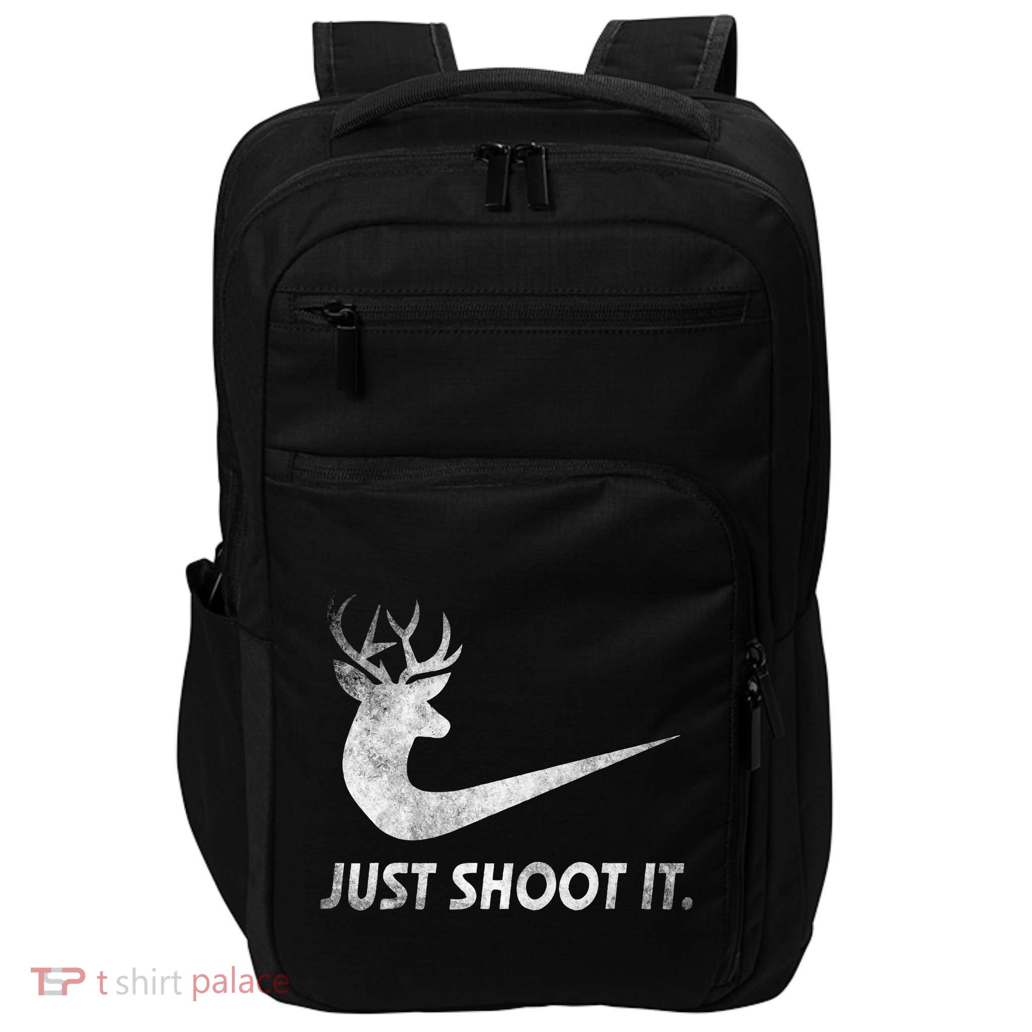 Just Shoot It Funny Deer Hunting Impact Tech Backpack