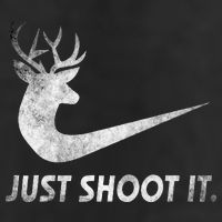 Just Shoot It Funny Deer Hunting Adult Drive Performance Visor