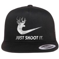 Just Shoot It Funny Deer Hunting Flat Bill Trucker Hat