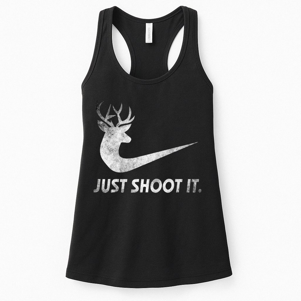 Just Shoot It Funny Deer Hunting Womens Tank Top