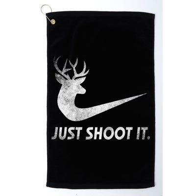 Just Shoot It Funny Deer Hunting Golf Towel