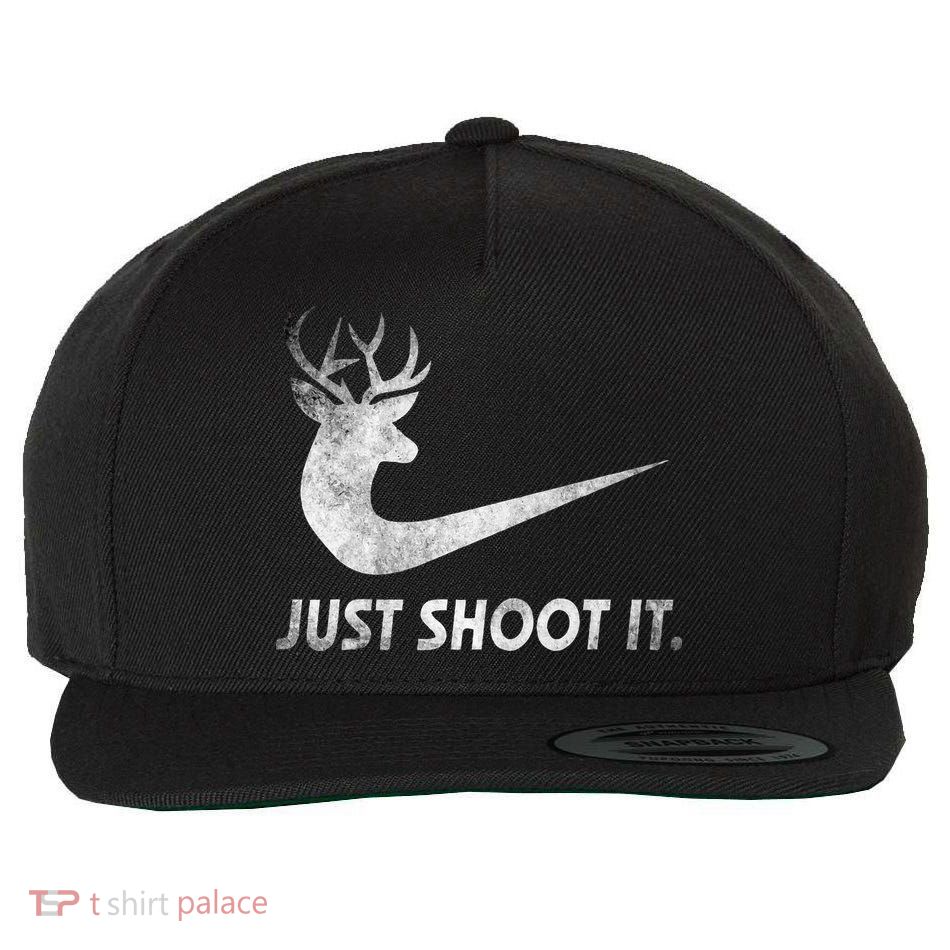 Just Shoot It Funny Deer Hunting Wool Snapback Cap