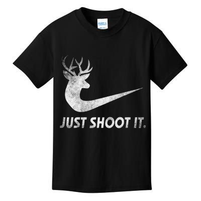 Just Shoot It Funny Deer Hunting Kids T-Shirt
