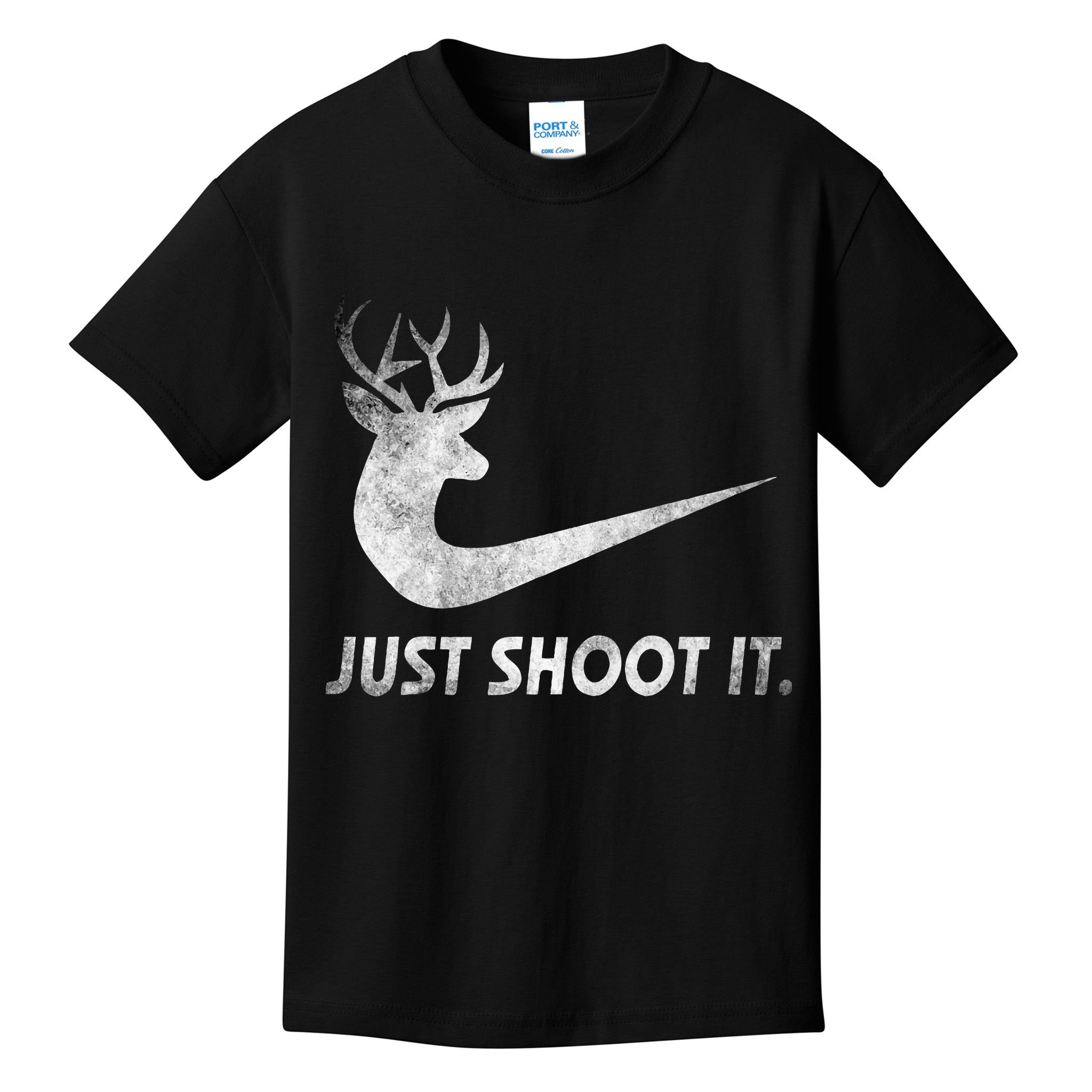 Just Shoot It Funny Deer Hunting Kids T-Shirt