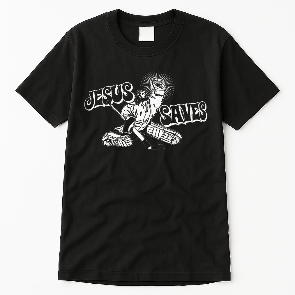 Jesus Saves Ice Hockey Tall T-Shirt