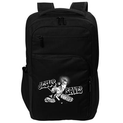 Jesus Saves Ice Hockey Impact Tech Backpack