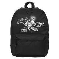 Jesus Saves Ice Hockey 16 in Basic Backpack