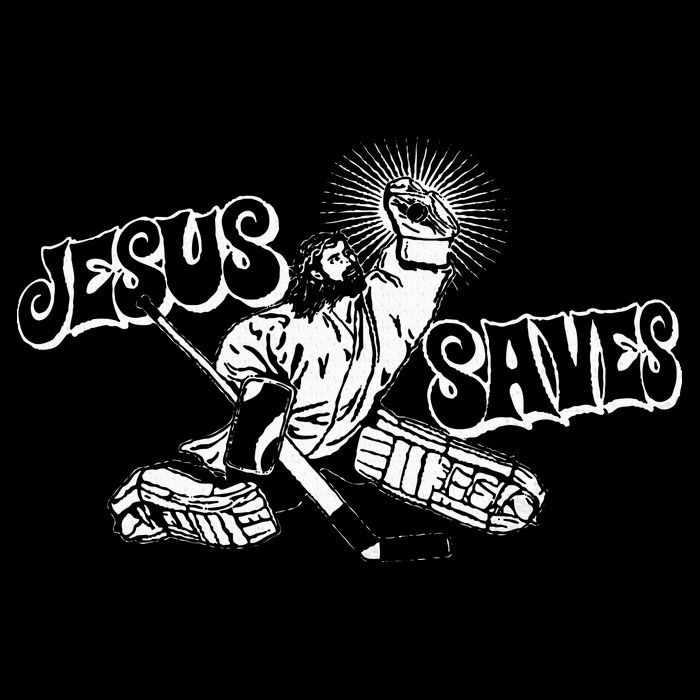 Jesus Saves Ice Hockey 16 in Basic Backpack