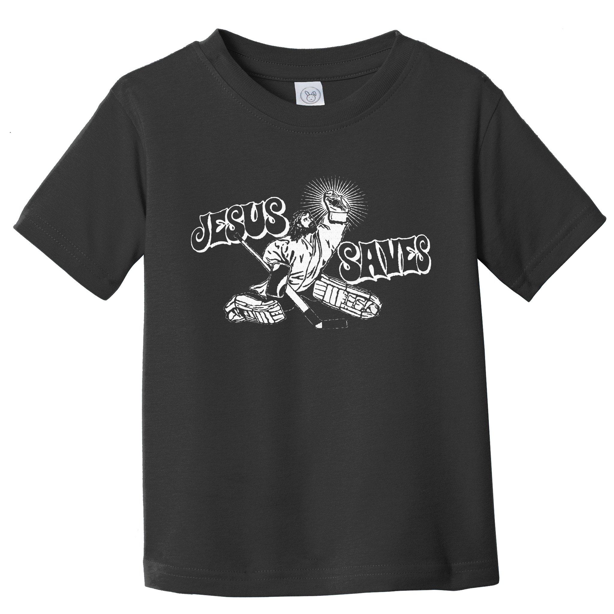 Jesus Saves Ice Hockey Toddler T-Shirt