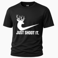 Just Shoot It Funny Deer Hunting Xmas HunterS Humor Gift Cooling Performance Crew T-Shirt
