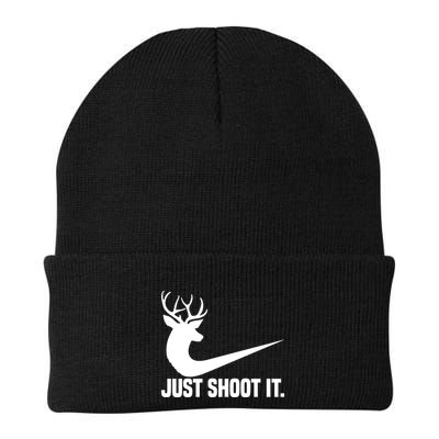 Just Shoot It Funny Deer Hunting Xmas HunterS Humor Gift Beanie