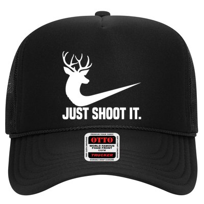 Just Shoot It Funny Deer Hunting Xmas HunterS Humor Gift Trucker Hat