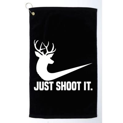 Just Shoot It Funny Deer Hunting Xmas HunterS Humor Gift Golf Towel