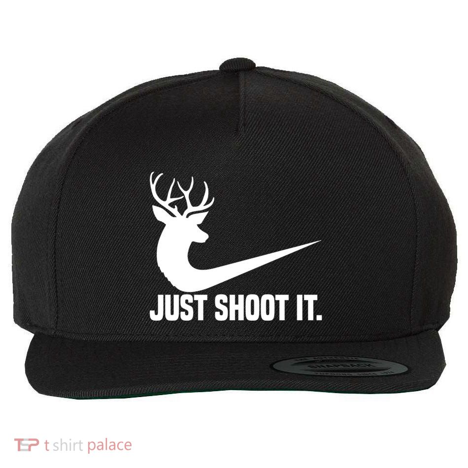 Just Shoot It Funny Deer Hunting Xmas HunterS Humor Gift Wool Snapback Cap
