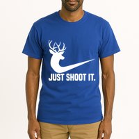 Just Shoot It Funny Deer Hunting Xmas HunterS Humor Gift Tall T-Shirt