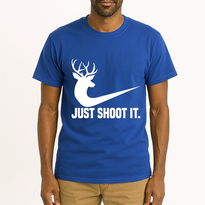 Just Shoot It Funny Deer Hunting Xmas HunterS Humor Gift Tall T-Shirt