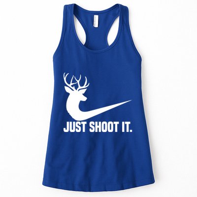 Just Shoot It Funny Deer Hunting Xmas HunterS Humor Gift Womens Tank Top