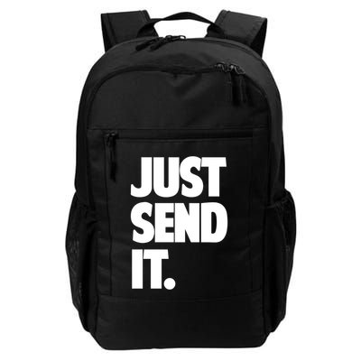 Just Send It. Funny Saying Backpack