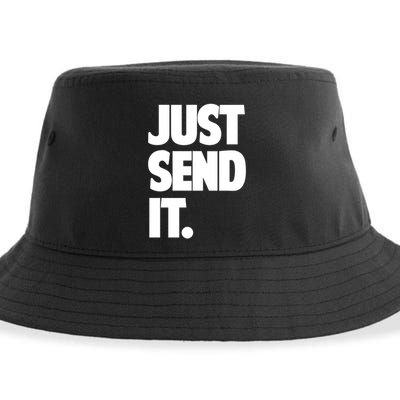 Just Send It. Funny Saying Sustainable Bucket Hat