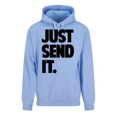 Just Send It. Funny Saying Unisex Surf Hoodie