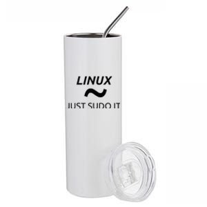 Just Sudo It Linux By MCMA Linux OS Stainless Steel Tumbler