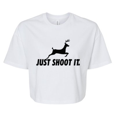 Just Shoot It Gear Venison Meat Bella+Canvas Jersey Crop Tee