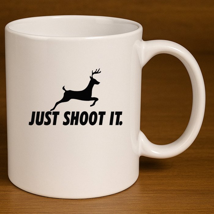 Just Shoot It Gear Venison Meat 11oz C Handle Ceramic Mug