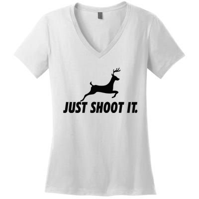 Just Shoot It Gear Venison Meat Women's V-Neck T-Shirt