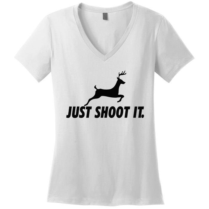 Just Shoot It Gear Venison Meat Women's V-Neck T-Shirt