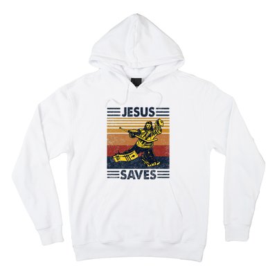 Jesus Saves Ice Hockey Goalie Sport Religious Christian Gift Hoodie