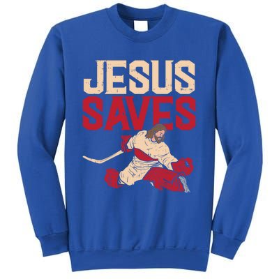 Jesus Saves Ice Hockey Goalie Sport Religious Christian Gift Great Gift Sweatshirt