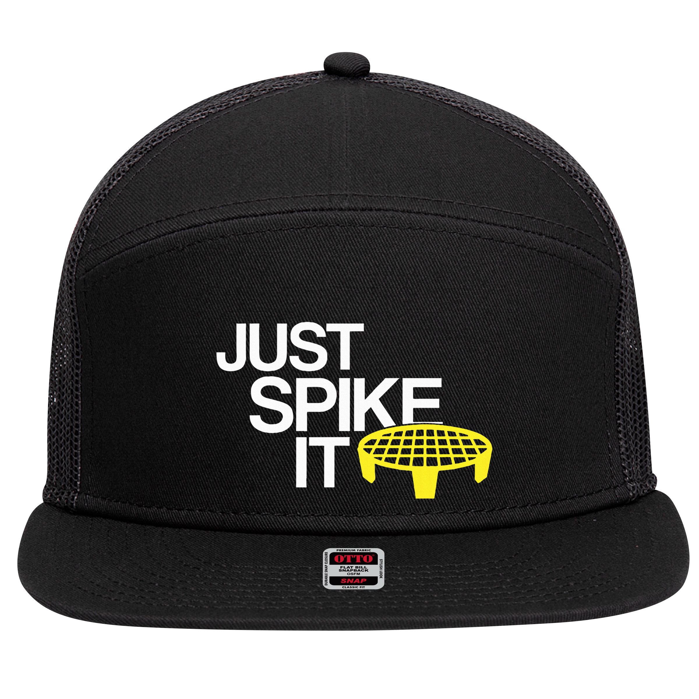 Just Spike It Spike Ball Spike Life 7 Panel Mesh Trucker Snapback Hat
