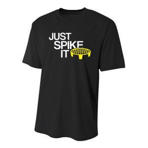 Just Spike It Spike Ball Spike Life Youth Performance Sprint T-Shirt