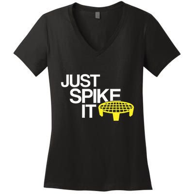 Just Spike It Spike Ball Spike Life Women's V-Neck T-Shirt