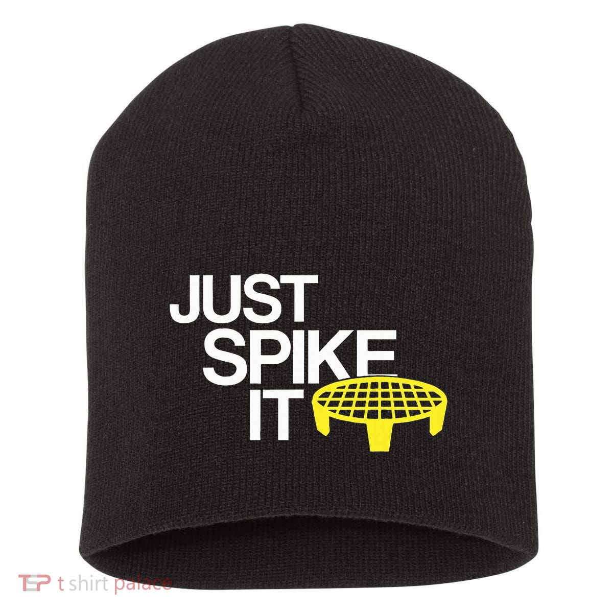 Just Spike It Spike Ball Spike Life Short Acrylic Beanie