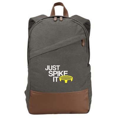 Just Spike It Spike Ball Spike Life Cotton Canvas Backpack