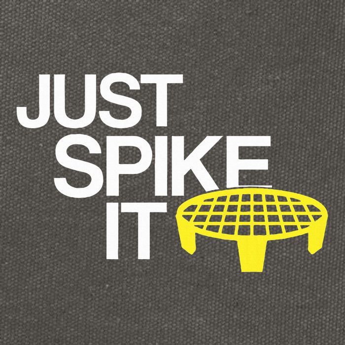 Just Spike It Spike Ball Spike Life Cotton Canvas Backpack