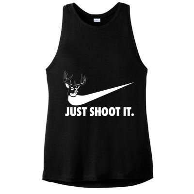 Just Shoot It Hunting Ladies PosiCharge Tri-Blend Wicking Tank