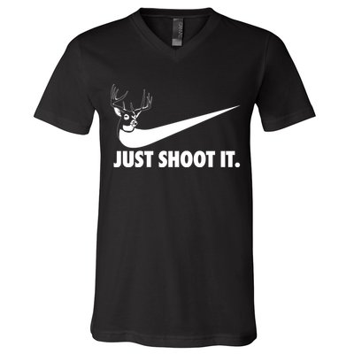 Just Shoot It Hunting V-Neck T-Shirt