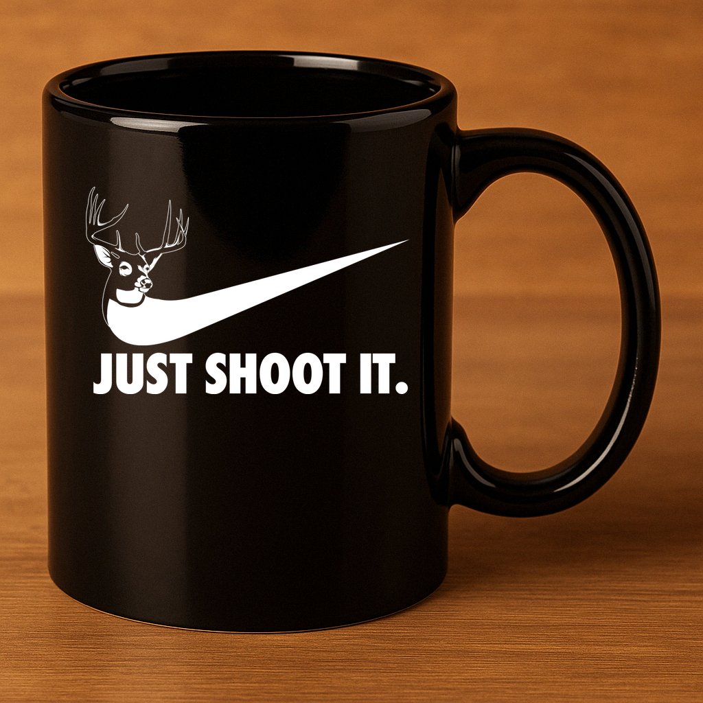 Just Shoot It Hunting 11oz C Handle Ceramic Mug