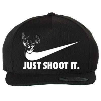 Just Shoot It Hunting Wool Snapback Cap