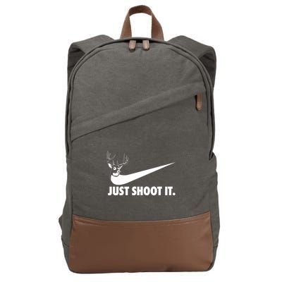 Just Shoot It Hunting Cotton Canvas Backpack