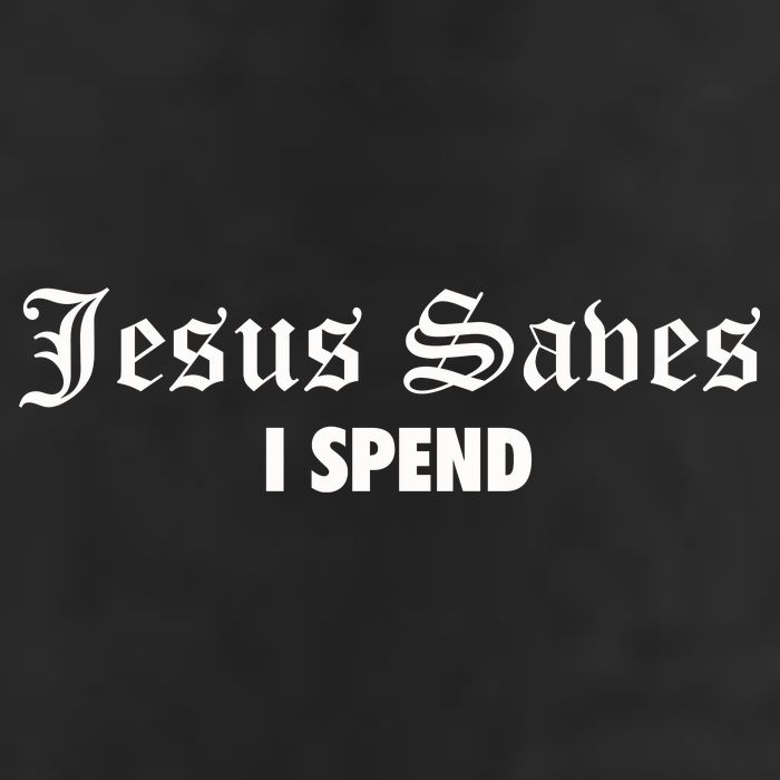 Jesus Saves I Spend 15oz Campfire Ceramic Mug