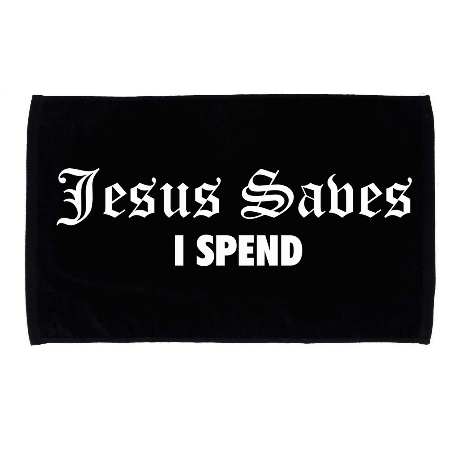 Jesus Saves I Spend Microfiber Hand Towel