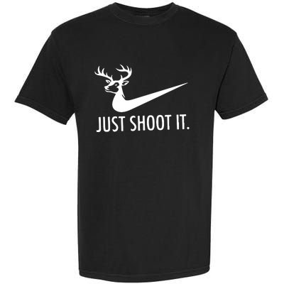 Just Shoot It Deer Hunting Garment-Dyed Heavyweight T-Shirt