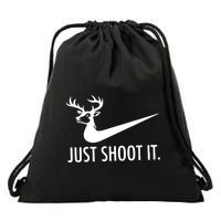 Just Shoot It Deer Hunting Drawstring Bag