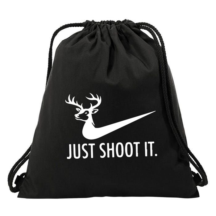 Just Shoot It Deer Hunting Drawstring Bag