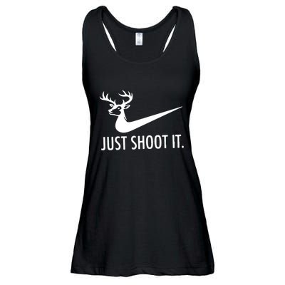 Just Shoot It Deer Hunting Ladies Essential Flowy Tank