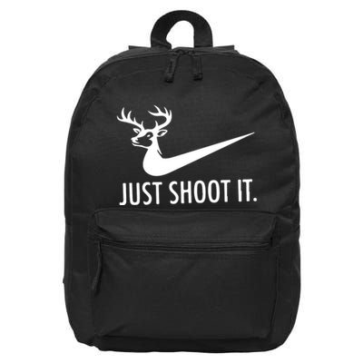 Just Shoot It Deer Hunting 16 in Basic Backpack